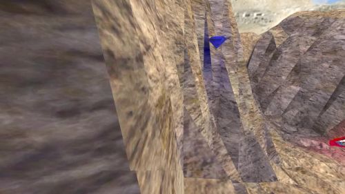 Unreal Tournament 99 First Person gameplay screenshot 9 of 10 - Map: CTF-BT-GiantCanyon.unr - Demo: f9189589-8148-4835-a38d-c0b6cc277a55.dem - Gameplay match