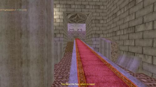 Unreal Tournament 99 First Person gameplay screenshot 8 of 10 - Map: CTF-BT-KR-WaitingRoom2.unr - Demo: b125573a-ef6c-41dd-a9b3-9ff64249da9e.dem - Gameplay match