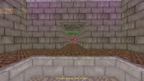 Unreal Tournament 99 First Person gameplay screenshot 9 of 10 - Map: CTF-BT-KR-WaitingRoom2.unr - Demo: b125573a-ef6c-41dd-a9b3-9ff64249da9e.dem - Gameplay match