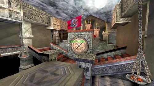 Unreal Tournament 99 First Person gameplay screenshot 3 of 10 - Map: CTF-BT-The_Room.unr - Demo: 72dc6a24-d92c-4328-8b8e-4eeb9a0031e2.dem - Gameplay match