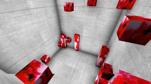 Unreal Tournament 99 First Person gameplay screenshot 2 of 4 - Map: CTF-BT-(dem)1-blocksV3b.unr - Demo: 41cf4d15-8add-4653-bb8f-194080cbbd70.dem - Gameplay match