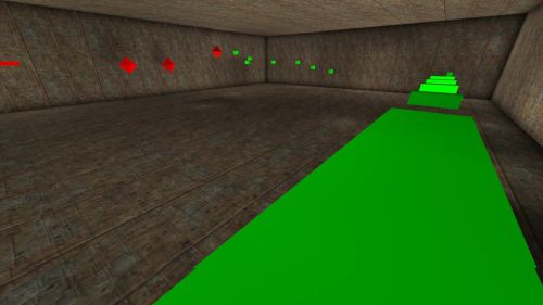 Unreal Tournament 99 First Person gameplay screenshot 3 of 4 - Map: CTF-BT-(dem)1-blocksV3b.unr - Demo: 41cf4d15-8add-4653-bb8f-194080cbbd70.dem - Gameplay match