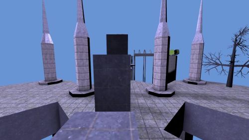 Unreal Tournament 99 First Person gameplay screenshot 3 of 10 - Map: CTF-BT-TheLookout-v2.unr - Demo: 7a804677-dfb3-4cc6-9ab3-d0645a0adcc0.dem - Gameplay match
