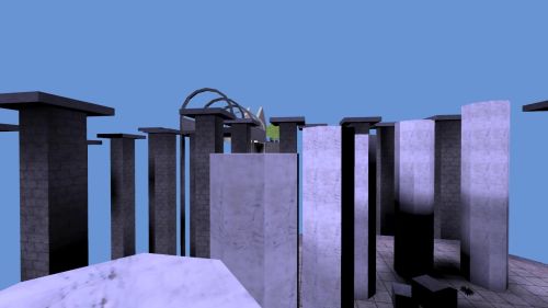 Unreal Tournament 99 First Person gameplay screenshot 5 of 10 - Map: CTF-BT-TheLookout-v2.unr - Demo: 7a804677-dfb3-4cc6-9ab3-d0645a0adcc0.dem - Gameplay match