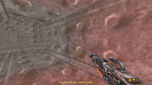 Unreal Tournament 99 First Person gameplay screenshot 2 of 10 - Map: CTF-BT-Find-The-Way-v1.unr - Demo: 512c790f-f6d8-47b5-a97d-19a951cc8e66.dem - Gameplay match