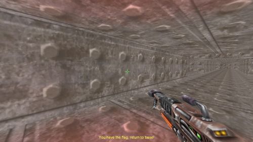 Unreal Tournament 99 First Person gameplay screenshot 3 of 10 - Map: CTF-BT-Find-The-Way-v1.unr - Demo: 512c790f-f6d8-47b5-a97d-19a951cc8e66.dem - Gameplay match