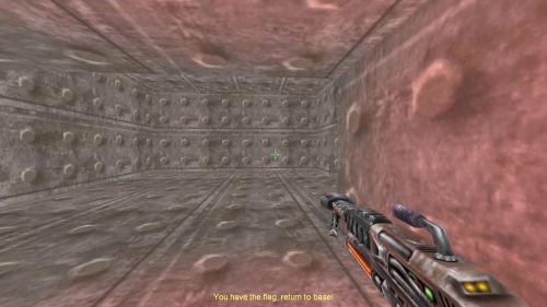 Unreal Tournament 99 First Person gameplay screenshot 9 of 10 - Map: CTF-BT-Find-The-Way-v1.unr - Demo: 512c790f-f6d8-47b5-a97d-19a951cc8e66.dem - Gameplay match