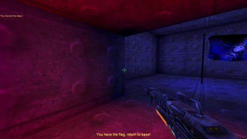 Unreal Tournament 99 First Person gameplay screenshot 10 of 10 - Map: CTF-BT-Find-The-Way-v1.unr - Demo: 512c790f-f6d8-47b5-a97d-19a951cc8e66.dem - Gameplay match
