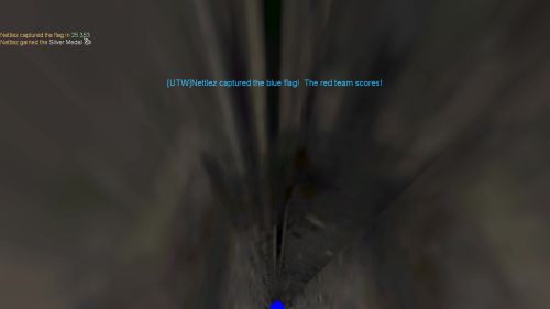 Unreal Tournament 99 First Person gameplay screenshot 10 of 10 - Map: CTF-BT-REDvsBLUE-(Level2)CB.unr - Demo: 1f46653a-255a-49de-a6b1-a0e8919f4034.dem - Gameplay match