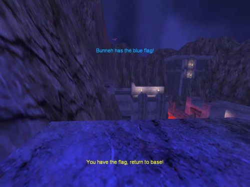 Unreal Tournament 99 First Person gameplay screenshot 7 of 9 - Map: CTF-BT-Capthat][.unr - Demo: utbt_demo_4472e57a_5bb7_44d0_90b7_44093c20b41e.dem - Gameplay match