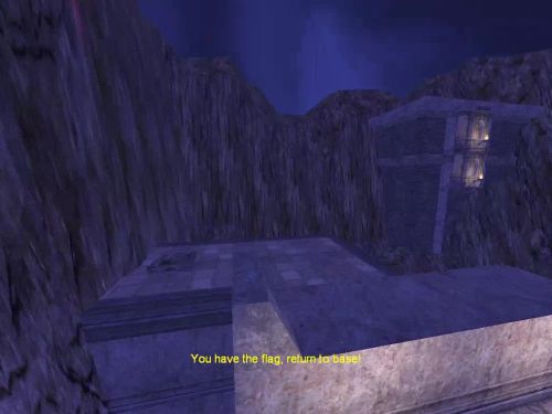 Unreal Tournament 99 First Person gameplay screenshot 8 of 9 - Map: CTF-BT-Capthat][.unr - Demo: utbt_demo_4472e57a_5bb7_44d0_90b7_44093c20b41e.dem - Gameplay match