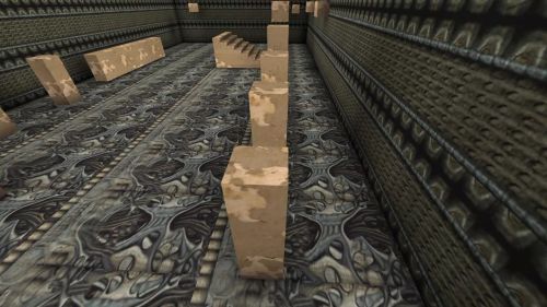 Unreal Tournament 99 First Person gameplay screenshot 5 of 9 - Map: CTF-BT-(dem)1-blocksV3b.unr - Demo: 6d276839-ad45-4d41-9e86-f67cb7a1fafa.dem - Gameplay match