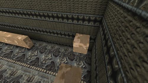 Unreal Tournament 99 First Person gameplay screenshot 7 of 9 - Map: CTF-BT-(dem)1-blocksV3b.unr - Demo: 6d276839-ad45-4d41-9e86-f67cb7a1fafa.dem - Gameplay match