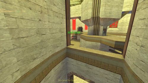 Unreal Tournament 99 First Person gameplay screenshot 8 of 10 - Map: CTF-BT-Bunny_DukuV2.unr - Demo: a69b066b-8723-4344-98c0-754b2bab2651.dem - Gameplay match