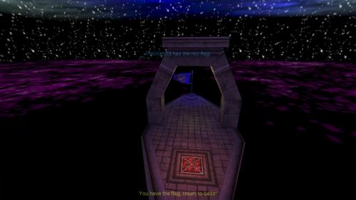 Unreal Tournament 99 First Person gameplay screenshot 10 of 10 - Map: CTF-BT+NightQuest!!.unr - Demo: 12702311-2c3e-4a7c-9e13-5985cc8dc774.dem - Gameplay match