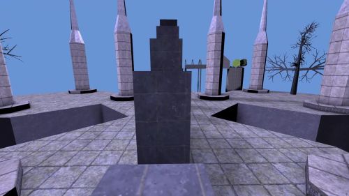 Unreal Tournament 99 First Person gameplay screenshot 3 of 10 - Map: CTF-BT-TheLookout-v2.unr - Demo: 23182f9c-f150-40f0-883f-31933b56bddd.dem - Gameplay match