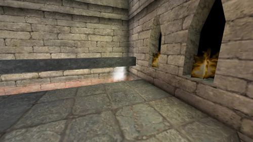 Unreal Tournament 99 First Person gameplay screenshot 1 of 10 - Map: CTF-BT-(Myst)ShowTime.unr - Demo: 5e585c14-6809-4556-8e49-dfb3c3375d9d.dem - Gameplay match