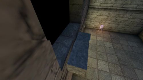 Unreal Tournament 99 First Person gameplay screenshot 2 of 10 - Map: CTF-BT-(Myst)ShowTime.unr - Demo: 5e585c14-6809-4556-8e49-dfb3c3375d9d.dem - Gameplay match