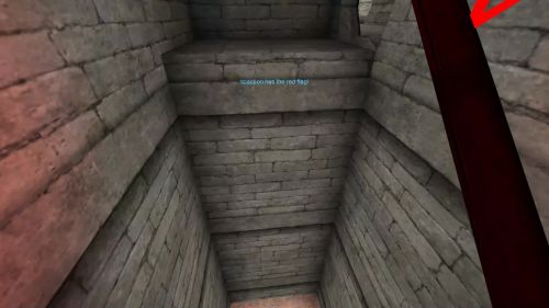 Unreal Tournament 99 First Person gameplay screenshot 9 of 10 - Map: CTF-BT-(Myst)ShowTime.unr - Demo: 5e585c14-6809-4556-8e49-dfb3c3375d9d.dem - Gameplay match