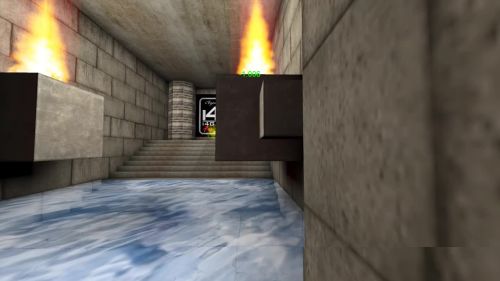 Unreal Tournament 99 First Person gameplay screenshot 1 of 10 - Map: CTF-BT-(CN)Happy2011.unr - Demo: 8998fe6c-a952-4d81-a706-2c569414c6b4.dem - Gameplay match