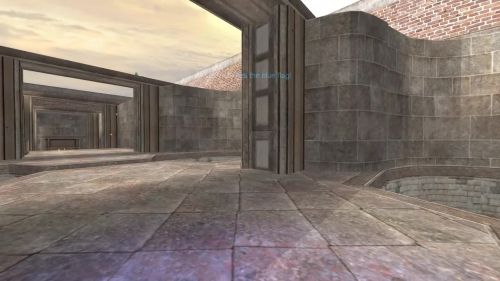 Unreal Tournament 99 First Person gameplay screenshot 8 of 10 - Map: CTF-BT-TrainingGrounds01-Jump.unr - Demo: 22081e4d-89ba-4359-b1f3-5cb82b581e6b.dem - Gameplay match