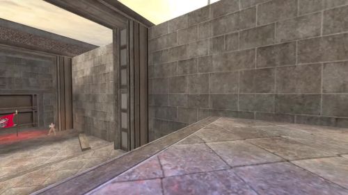 Unreal Tournament 99 First Person gameplay screenshot 9 of 10 - Map: CTF-BT-TrainingGrounds01-Jump.unr - Demo: 22081e4d-89ba-4359-b1f3-5cb82b581e6b.dem - Gameplay match