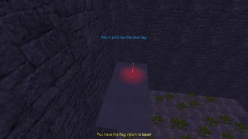 Unreal Tournament 99 First Person gameplay screenshot 9 of 10 - Map: CTF-BT-JungleRush08.unr - Demo: e0e570ee-4e24-4fb0-87b8-a2c186f97bb6.dem - Gameplay match