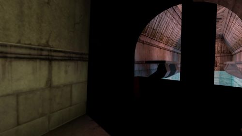 Unreal Tournament 99 First Person gameplay screenshot 3 of 10 - Map: CTF-BT-(M)Heretrick-vH-vF.unr - Demo: ca894a98-9750-4627-8bad-2ea2b7c5582e.dem - Gameplay match