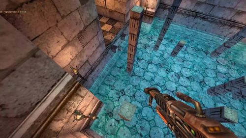 Unreal Tournament 99 First Person gameplay screenshot 7 of 9 - Map: CTF-BT+EotY2015-EZ.unr - Demo: 1ce727b2-3895-4fa6-85c7-0ddde51bc97a.dem - Gameplay match