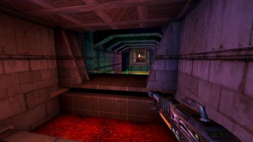 Unreal Tournament 99 First Person gameplay screenshot 3 of 9 - Map: CTF-BT-(L)Forseek-vF.unr - Demo: 8f8dcac5-e469-4264-b2d4-174dfce5dbce.dem - Gameplay match