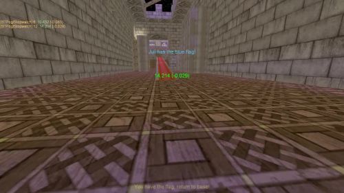 Unreal Tournament 99 First Person gameplay screenshot 7 of 10 - Map: CTF-BT-KR-WaitingRoom2.unr - Demo: 466b2028-20ba-465e-9d2a-c01cae8666c5.dem - Gameplay match