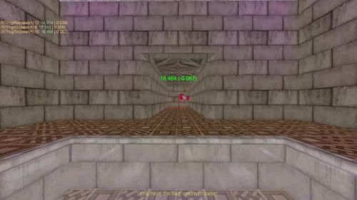Unreal Tournament 99 First Person gameplay screenshot 9 of 10 - Map: CTF-BT-KR-WaitingRoom2.unr - Demo: 466b2028-20ba-465e-9d2a-c01cae8666c5.dem - Gameplay match