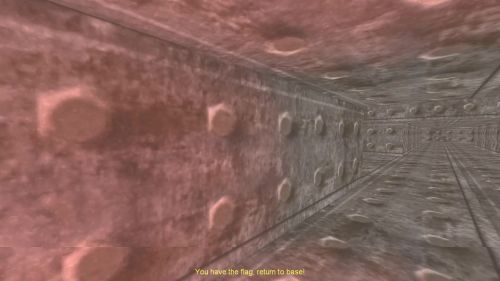 Unreal Tournament 99 First Person gameplay screenshot 4 of 10 - Map: CTF-BT-Find-The-Way-v1.unr - Demo: a5d6cc37-2865-40b8-a614-a55caf7510ea.dem - Gameplay match