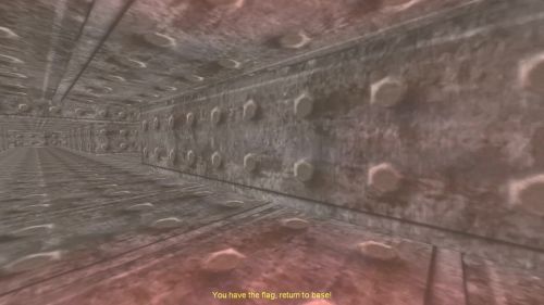 Unreal Tournament 99 First Person gameplay screenshot 5 of 10 - Map: CTF-BT-Find-The-Way-v1.unr - Demo: a5d6cc37-2865-40b8-a614-a55caf7510ea.dem - Gameplay match