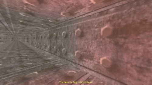 Unreal Tournament 99 First Person gameplay screenshot 7 of 10 - Map: CTF-BT-Find-The-Way-v1.unr - Demo: a5d6cc37-2865-40b8-a614-a55caf7510ea.dem - Gameplay match