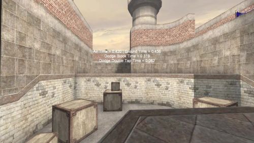 Unreal Tournament 99 First Person gameplay screenshot 3 of 10 - Map: CTF-BT-TrainingGrounds01-Jump.unr - Demo: e3d24d97-1399-415f-a7a0-eeeaa20f3c92.dem - Gameplay match