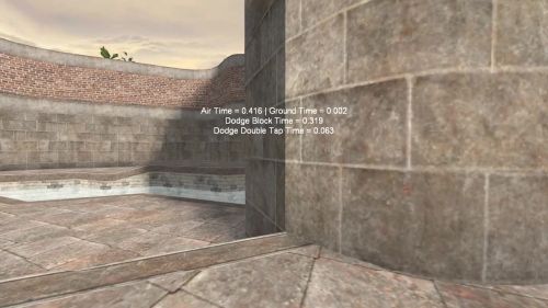 Unreal Tournament 99 First Person gameplay screenshot 4 of 10 - Map: CTF-BT-TrainingGrounds01-Jump.unr - Demo: e3d24d97-1399-415f-a7a0-eeeaa20f3c92.dem - Gameplay match