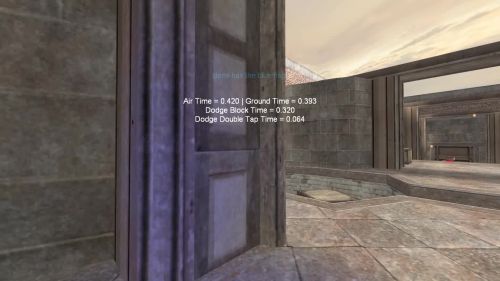 Unreal Tournament 99 First Person gameplay screenshot 8 of 10 - Map: CTF-BT-TrainingGrounds01-Jump.unr - Demo: e3d24d97-1399-415f-a7a0-eeeaa20f3c92.dem - Gameplay match