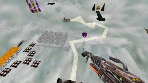 Unreal Tournament 99 First Person gameplay screenshot 7 of 10 - Map: CTF-BT-(TR)UnrealChallenge.unr - Demo: b8687f33-324d-46ca-8991-ee0bb4854d25.dem - Gameplay match