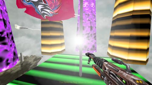 Unreal Tournament 99 First Person gameplay screenshot 10 of 10 - Map: CTF-BT-(TR)UnrealChallenge.unr - Demo: b8687f33-324d-46ca-8991-ee0bb4854d25.dem - Gameplay match