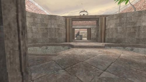 Unreal Tournament 99 First Person gameplay screenshot 2 of 10 - Map: CTF-BT-TrainingGrounds01-Jump.unr - Demo: be0705c0-1ce0-4a0d-b4f6-696bca2acedc.dem - Gameplay match
