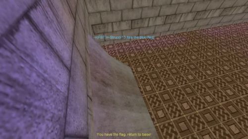 Unreal Tournament 99 First Person gameplay screenshot 7 of 10 - Map: CTF-BT-KR-WaitingRoom2.unr - Demo: 71e8c09a-4d44-4317-8251-80e1333b365b.dem - Gameplay match