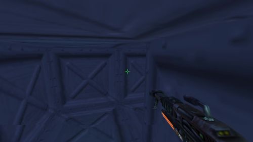 Unreal Tournament 99 First Person gameplay screenshot 2 of 11 - Map: CTF-BT-GoldenEye.unr - Demo: 21757a33-e622-4a06-9c3c-5f75aa2cf98e.dem - Gameplay match