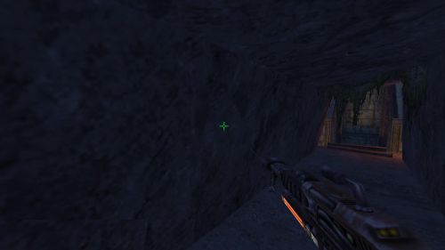 Unreal Tournament 99 First Person gameplay screenshot 5 of 11 - Map: CTF-BT-GoldenEye.unr - Demo: 21757a33-e622-4a06-9c3c-5f75aa2cf98e.dem - Gameplay match