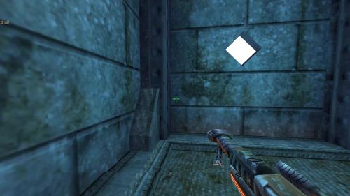 Unreal Tournament 99 First Person gameplay screenshot 6 of 11 - Map: CTF-BT-GoldenEye.unr - Demo: 21757a33-e622-4a06-9c3c-5f75aa2cf98e.dem - Gameplay match
