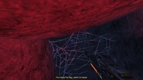 Unreal Tournament 99 First Person gameplay screenshot 9 of 11 - Map: CTF-BT-GoldenEye.unr - Demo: 21757a33-e622-4a06-9c3c-5f75aa2cf98e.dem - Gameplay match