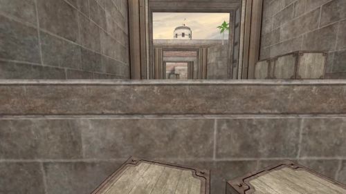 Unreal Tournament 99 First Person gameplay screenshot 1 of 10 - Map: CTF-BT-TrainingGrounds01-Jump.unr - Demo: e648b2bf-630a-427f-9fe4-650cd08312aa.dem - Gameplay match