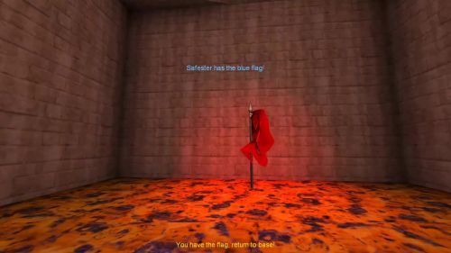 Unreal Tournament 99 First Person gameplay screenshot 10 of 10 - Map: CTF-BT-(RaDs)-HighTimes!.unr - Demo: 0d9a2a6e-a72c-4b4b-9f22-0c8d9b81bfea.dem - Gameplay match