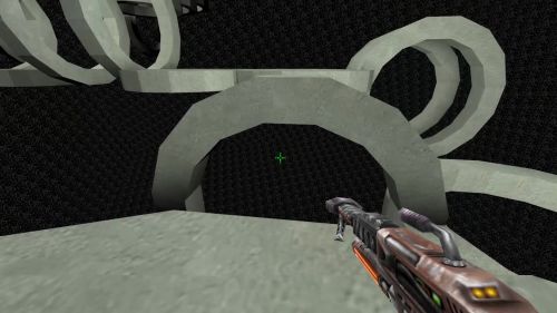 Unreal Tournament 99 First Person gameplay screenshot 2 of 10 - Map: CTF-BT-(Dere)Spacering.unr - Demo: 5ba67946-7ed7-46c5-b563-65ccb3fd7ddf.dem - Gameplay match