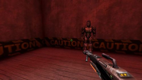Unreal Tournament 99 First Person gameplay screenshot 3 of 8 - Map: CTF-BT-(bar)FirsTracK-v3.unr - Demo: f821b58a-24b5-4a59-bd37-dbf71e16a934.dem - Gameplay match